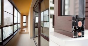 Для «холодного» остекления используются окна с алюминиевым профилем Для «холодного» остекления используются окна с алюминиевым профилем