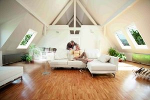 Одноуровневый тип мансардного помещения Одноуровневый тип мансардного помещения