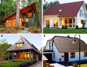 Виды крыш, рис. 1: 1 — односкатная; 2 — двускатная; 3 — вальмовая; 4 — полувальмовая Виды крыш, рис. 1: 1 — односкатная; 2 — двускатная; 3 — вальмовая; 4 — полувальмовая