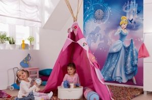 Фотообои в интерьере детской комнаты для девочки Фотообои в интерьере детской комнаты для девочки