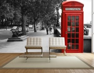 Оригинальный принт городской улицы на стене в интерьере Оригинальный принт городской улицы на стене в интерьере