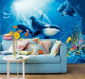 Флуоресцентные обои являются отличным решением придать интерьеру необычный и интересный вид Флуоресцентные обои являются отличным решением придать интерьеру необычный и интересный вид