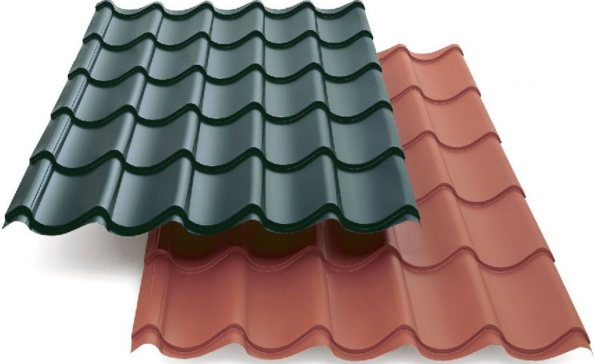 Стандартные листы металлочерепицы для отделки крыши