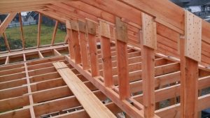 Деревянная система стропил вальмовой кровли Деревянная система стропил вальмовой кровли