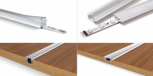 Монтаж светодиодной ленты в встраиваемый профиль Монтаж светодиодной ленты в встраиваемый профиль