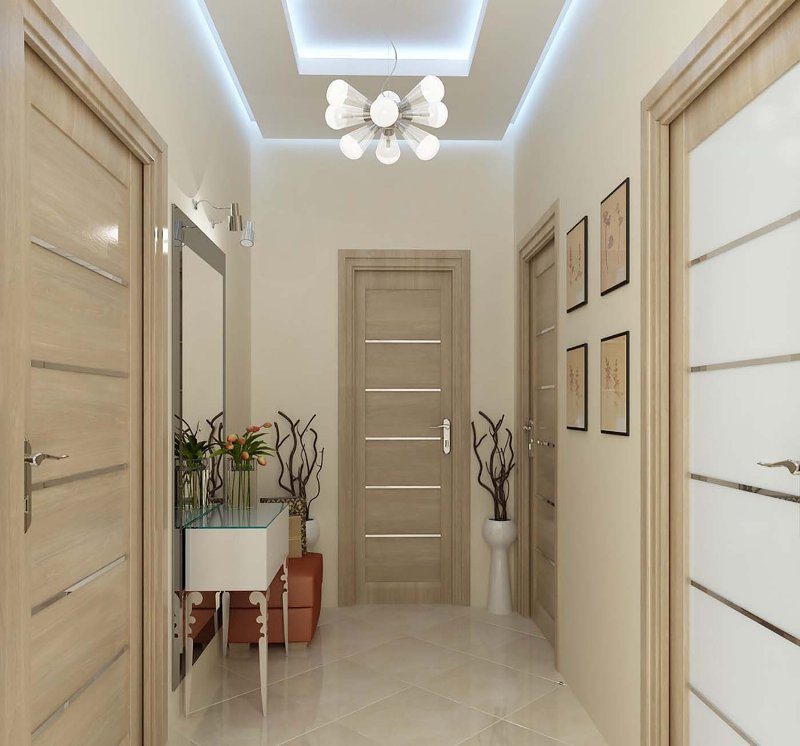 Дизайн маленького коридора в квартире - 68 фото