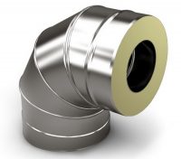 Отвод для сэндвич трубы 90 градусов Отвод для сэндвич трубы 90 градусов