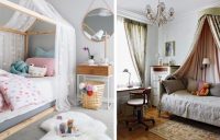 Примеры кроватей с балдахином в детской комнате Примеры кроватей с балдахином в детской комнате