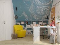 Оригинальный дизайн комнаты, расположенной в мансарде Оригинальный дизайн комнаты, расположенной в мансарде