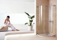 Округлая душевая кабина открытого типа Округлая душевая кабина открытого типа