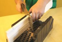 Обрезка галтелей с помощью стусла Обрезка галтелей с помощью стусла