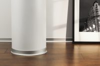 С помощью гибкого плинтуса можно оформить округлые формы С помощью гибкого плинтуса можно оформить округлые формы