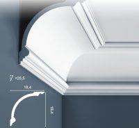 Монтажные размеры углового потолочного плинтуса Монтажные размеры углового потолочного плинтуса