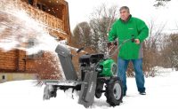 Мотоблок Caiman с навесным оборудованием для уборки снега Мотоблок Caiman с навесным оборудованием для уборки снега