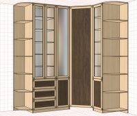 Проект угловой гардеробной в прихожей Проект угловой гардеробной в прихожей