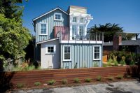 Современный забор из деревянных планок Современный забор из деревянных планок