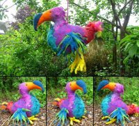 Эффектная птица из монтажной пены и ткани Эффектная птица из монтажной пены и ткани