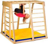 Мобильные детские комплексы очень удобны — их можно переворачивать, создавая новый снаряд или брать с собой на улицу Мобильные детские комплексы очень удобны - их можно переворачивать, создавая новый снаряд или брать с собой на улицу