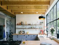 Панорамные окна выигрышно смотрятся в квартирах лофтах, подчеркивая стиль и дизайн кухни Панорамные окна выигрышно смотрятся в квартирах лофтах, подчеркивая стиль и дизайн кухни
