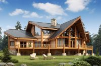 Проект современного двухэтажного дома с мансардой Проект современного двухэтажного дома с мансардой