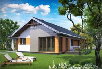 Проект недорогого каркасного загородного дома Проект недорогого каркасного загородного дома