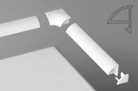 Плинтус и соединительная фурнитура подходят друг к другу с большой точностью, образуя качественный и красивый стык Плинтус и соединительная фурнитура подходят друг к другу с большой точностью, образуя качественный и красивый стык