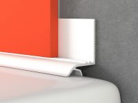 На обратную сторону бордюра наносится клеевой состав и кафель размещается в положенном ему месте На обратную сторону бордюра наносится клеевой состав и кафель размещается в положенном ему месте