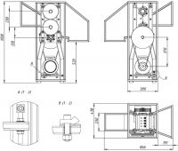 Чертеж садового измельчителя для травы и веток Чертеж садового измельчителя для травы и веток