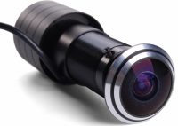 Видеоглазок оснащен качественной микрокамерой с широким углом обзора Видеоглазок оснащен качественной микрокамерой с широким углом обзора