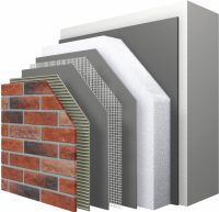 Многослойная теплоизоляционная система с использованием клинкерной плитки Многослойная теплоизоляционная система с использованием клинкерной плитки