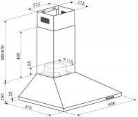 Размеры вытяжки для кухни 60 см