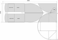 Схема раскроя листа поликарбоната для парника 4×3×2 м Схема раскроя листа поликарбоната для парника 4×3×2 м