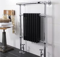Водный полотенцесушитель из нержавеющей стали, совмещенный с радиатором является новаторским решением для ванной комнаты Водный полотенцесушитель из нержавеющей стали, совмещенный с радиатором является новаторским решением для ванной комнаты