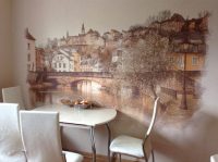 Фрески могут быть как и цельными, обрамленными рамой или искусственным камнем, так и с неровными краями Фрески могут быть как и цельными, обрамленными рамой или искусственным камнем, так и с неровными краями