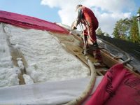Процесс утепления крыши снаружи вспененным пенополистиролом Процесс утепления крыши снаружи вспененным пенополистиролом