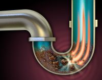 При помощи специального химического средства можно устранить засор При помощи специального химического средства можно устранить засор