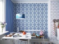 Совмещая обои разных текстур и стилей, можно прийти к интересному результату Совмещая обои разных текстур и стилей, можно прийти к интересному результату