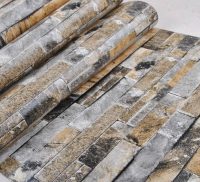 Обои под камень эффектно имитируют рельеф, швы и выпуклости натурального материала Обои под камень эффектно имитируют рельеф, швы и выпуклости натурального материала