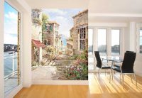 Городской пейзаж - популярная тема для оформления стен в интерьере Городской пейзаж - популярная тема для оформления стен в интерьере