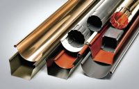 Наиболее используемые металлические водостоки с пластиковым покрытием Наиболее используемые металлические водостоки с пластиковым покрытием