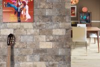 С помощью имитации кирпичной кладки можно создать эффектные акценты в интерьере С помощью имитации кирпичной кладки можно создать эффектные акценты в интерьере