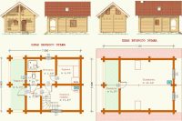 План планировки двухэтажной бани с террасой 7,5х5,6 м План планировки двухэтажной бани с террасой 7,5х5,6 м