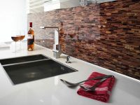 Красивая стеклянная поверхность не боится влаги, жара, царапин, а все загрязнения с лёгкостью можно устранить обычными моющими средствами Красивая стеклянная поверхность не боится влаги, жара, царапин, а все загрязнения с лёгкостью можно устранить обычными моющими средствами