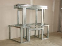 Пример готового каркаса для фальш-камина из гипсокартона Пример готового каркаса для фальш-камина из гипсокартона