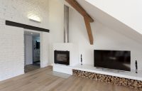 Для полноты имитации настоящего камина, можно установить декоративный дымоход Для полноты имитации настоящего камина, можно установить декоративный дымоход