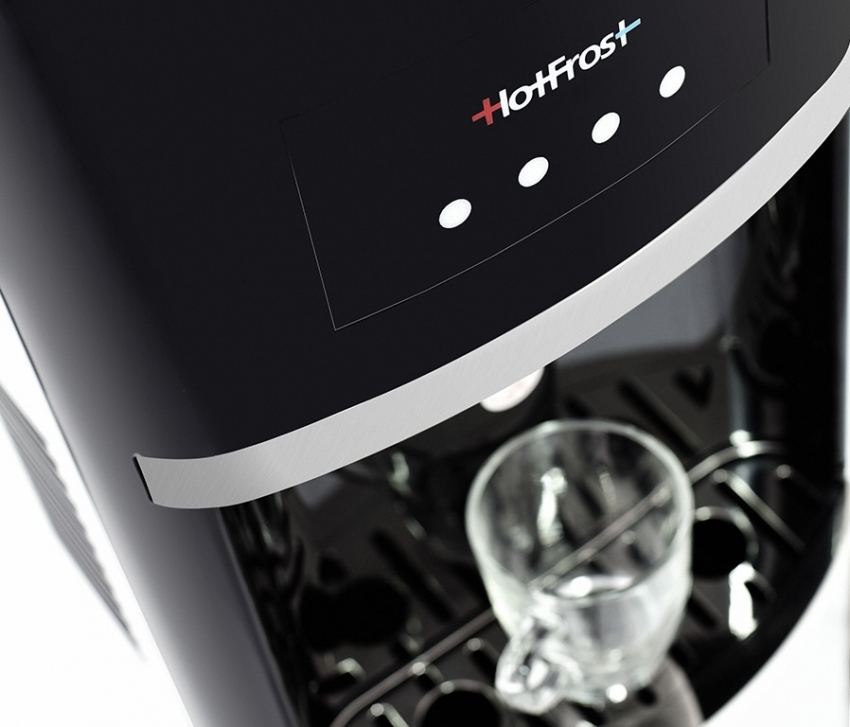 Кулер для воды Hotfrost 35 AN имеет лаконичный и стильный дизайн, поэтому подходит как для интерьера кухни, так и для офиса