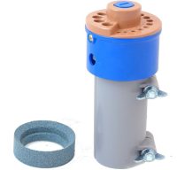 Принцип работы насадки для заточки сверл простой - при включении дрели патрон вращает расположенный внутри точильный камень Принцип работы насадки для заточки сверл простой - при включении дрели патрон вращает расположенный внутри точильный камень