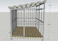 Схема конструкции типового вольера для собак крупных пород Схема конструкции типового вольера для собак крупных пород