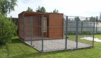 Вольер с зоной для выгула собаки Вольер с зоной для выгула собаки