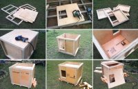 Процесс строительства утепленной будки для собаки в вольер Процесс строительства утепленной будки для собаки в вольер